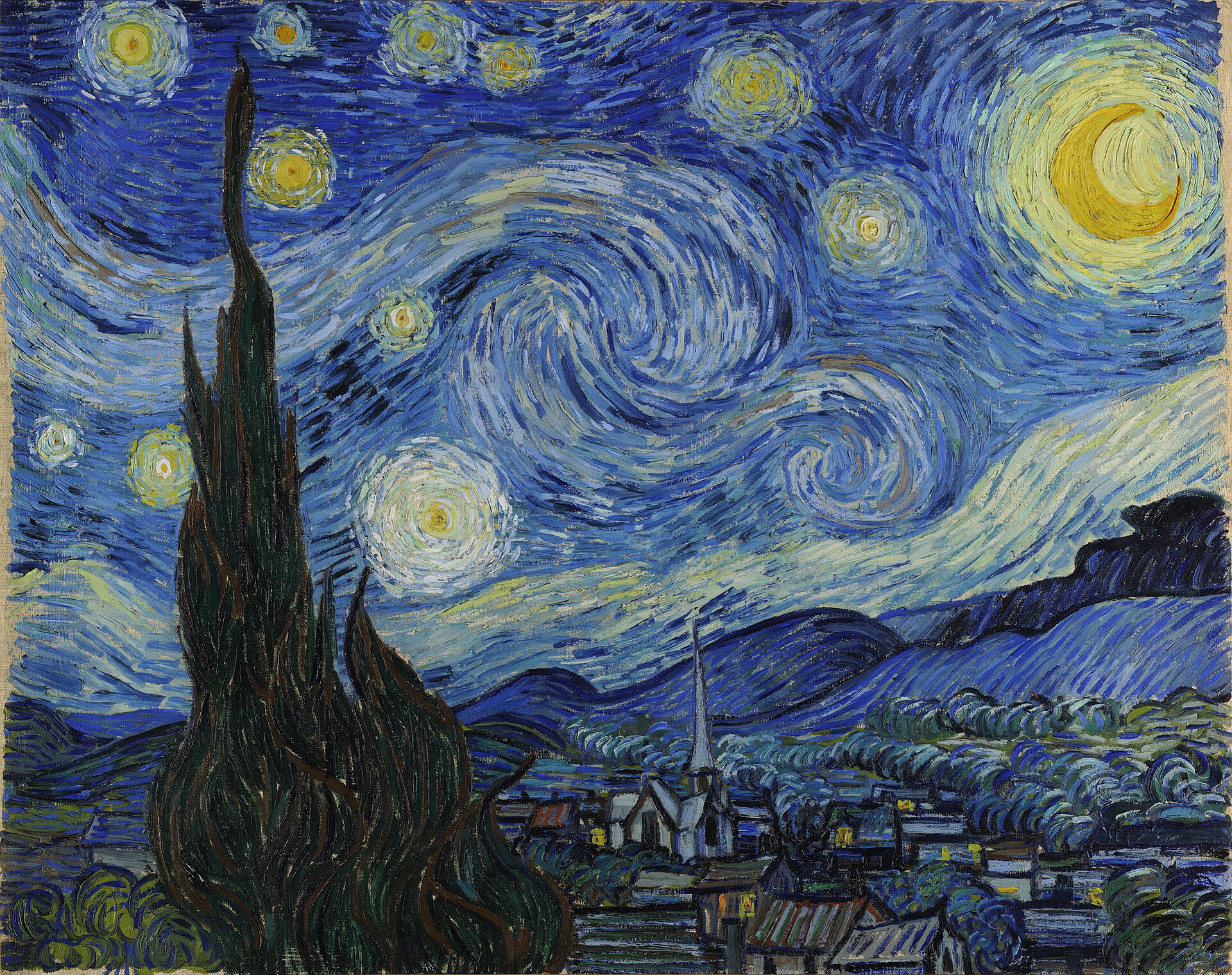 梵高 星月夜